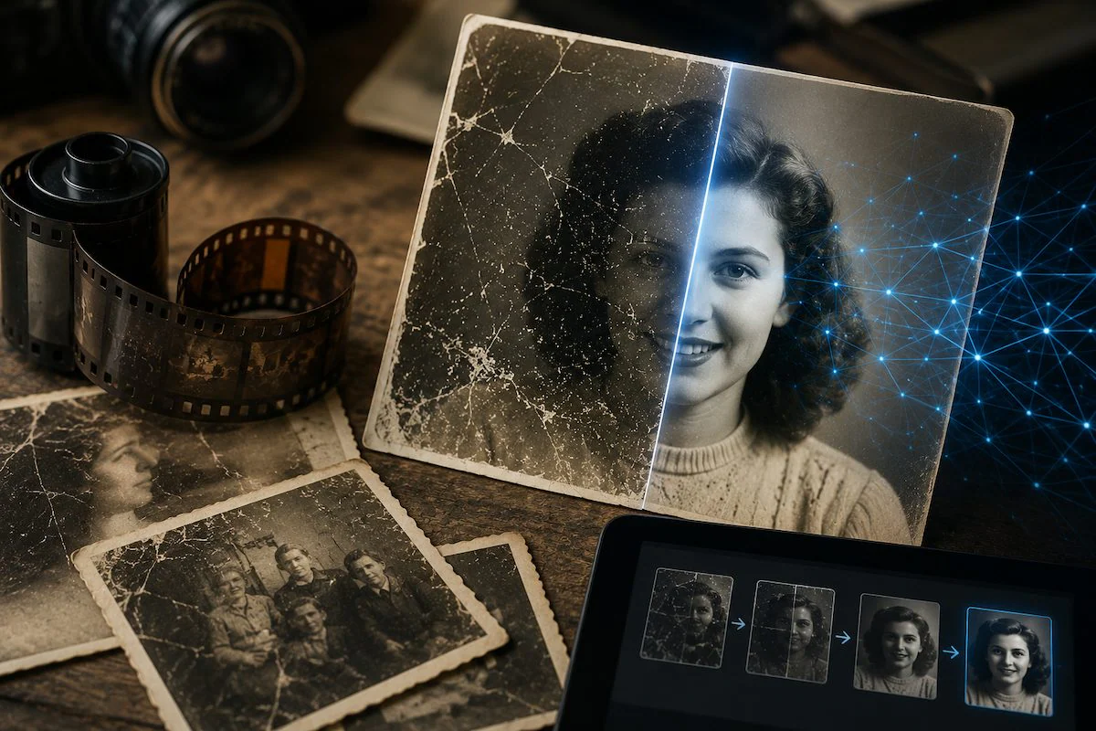 How AI can bring seemingly lost photographs back to life: restoration and digitization