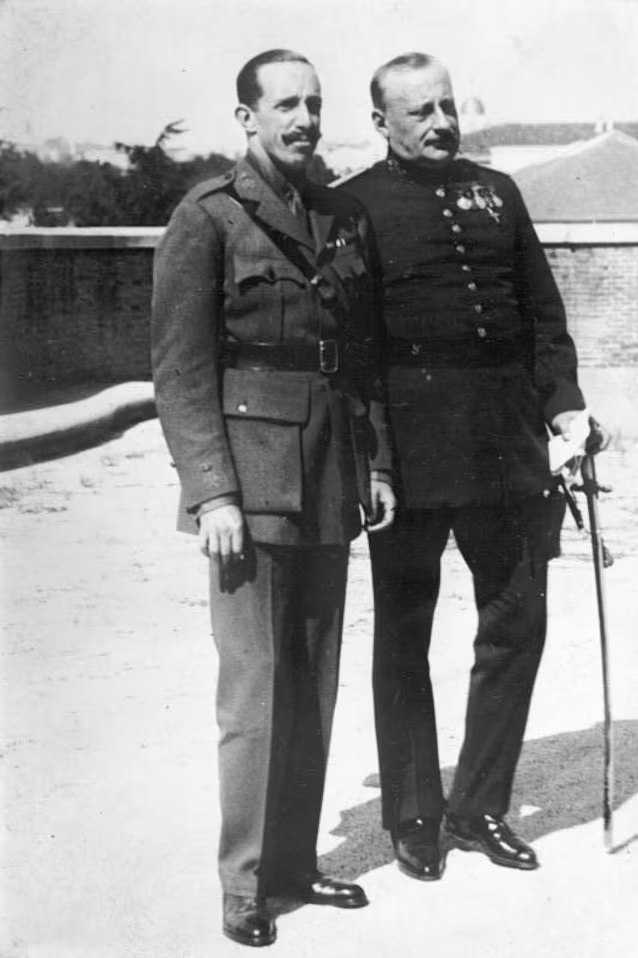 Mighel Primo de Rivera and Alfonso XIII in 1930