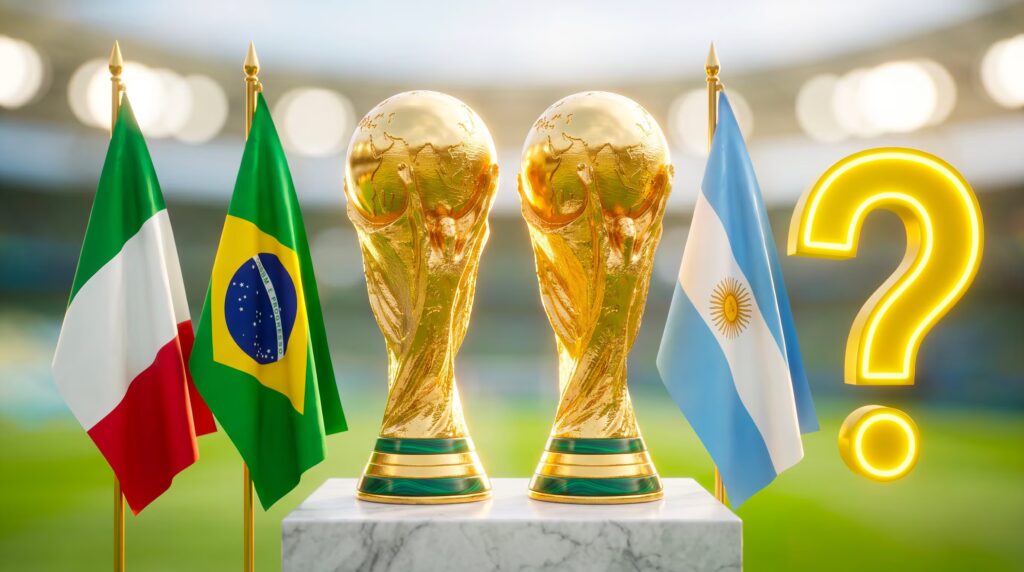 The national teams that have won two World Cups in a row: Pozzo's Italy and Pelè's Brazil