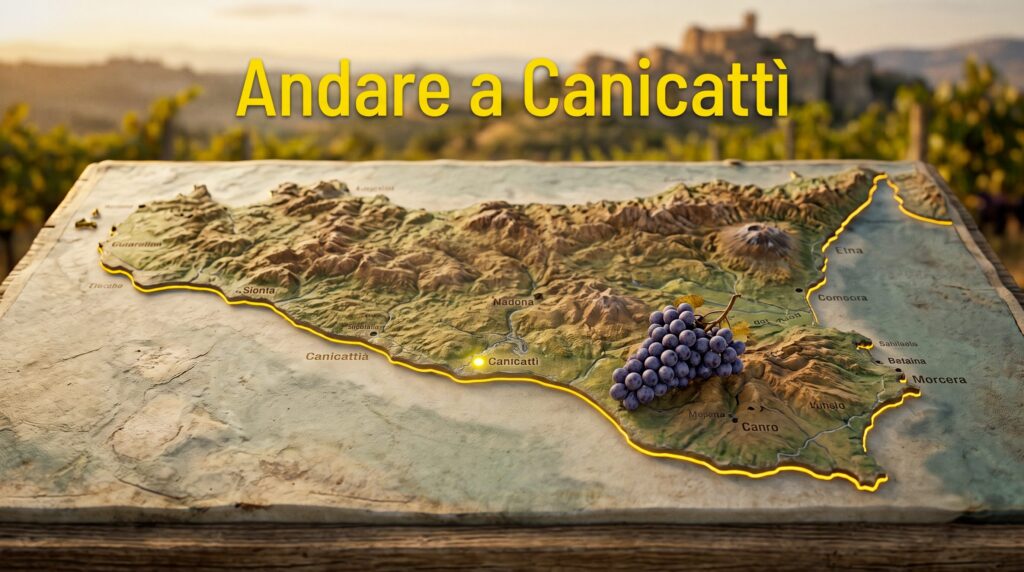 Because they say go to Canicattì to indicate a distant place: where it is located and its origin