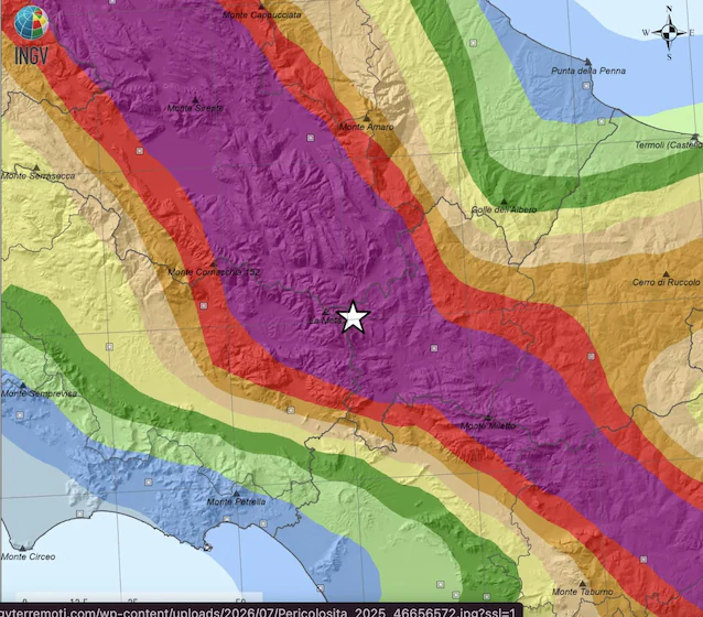 Molise danger map