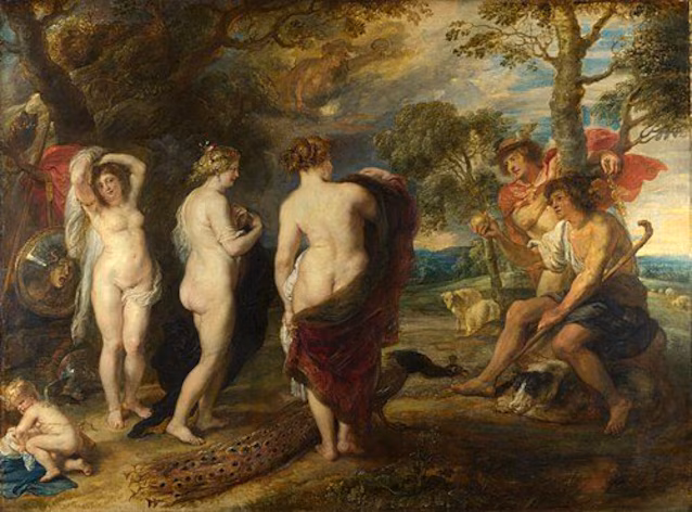 The Judgment of Paris by Rubens (17th century)