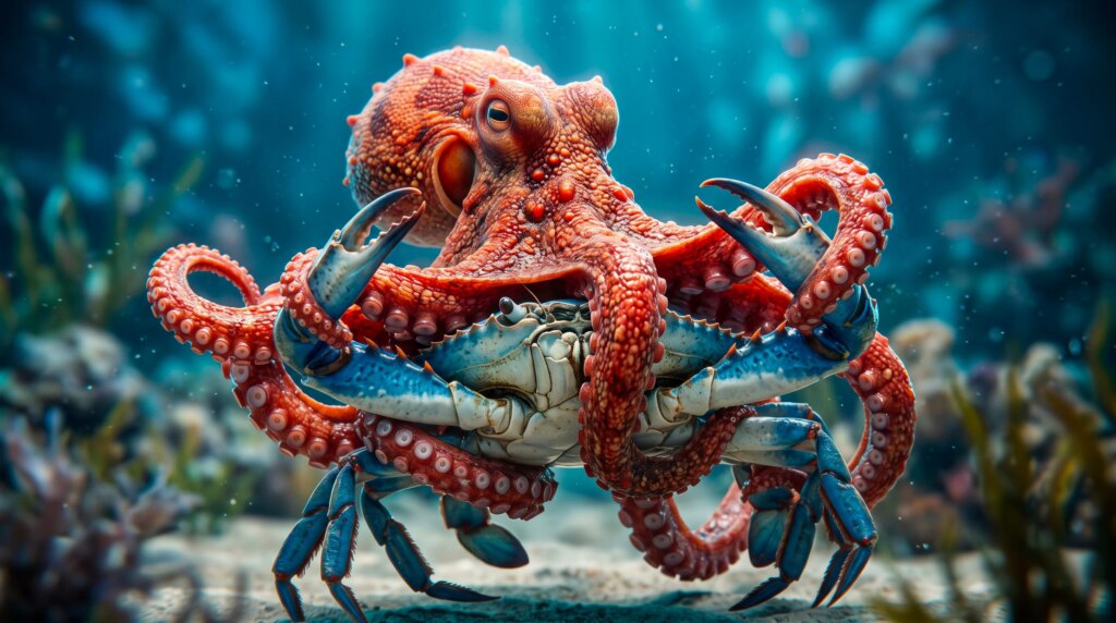Octopus eat blue crabs: Italian research focuses on their release into the sea to combat them