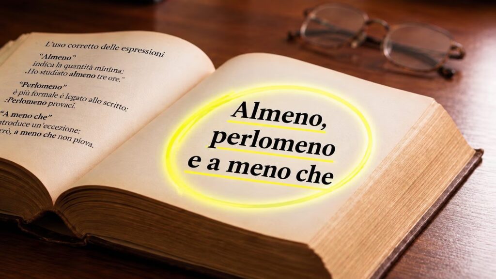 Differences between at least, at least and unless: the first two are synonymous and mean limit, the third does not