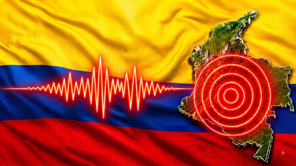 The violent M7.4 earthquake in Colombia is not related to the one in Venezuela and is not caused by heat