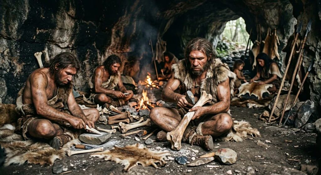 Animal bones used as tools dating back about 100,000 years have been discovered at a Neanderthal site in Romania