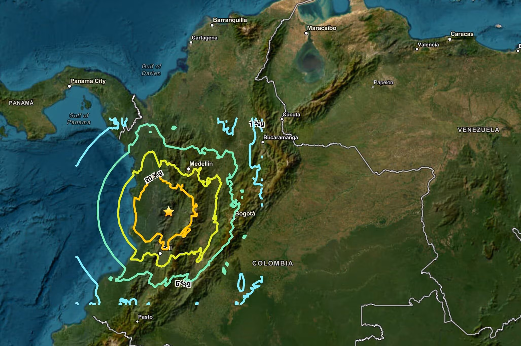 Earthquake in Colombia of M7.4, the geological causes of the earthquake: Nazca plate and the fault of over 100 km