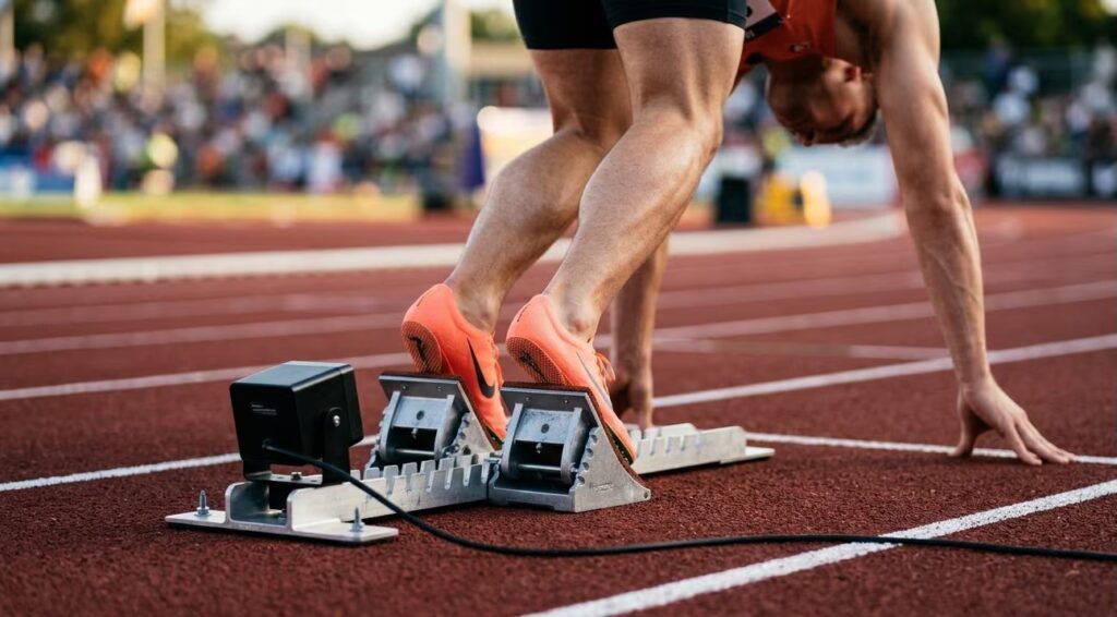 False starts in athletics are detected by a sensor: it is triggered if you start before the start or within 100ms