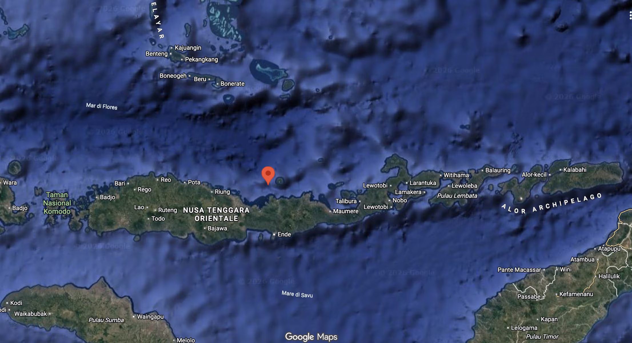 New earthquake in Indonesia measuring 5.6 east of Labuan Bajo, no tsunami warning