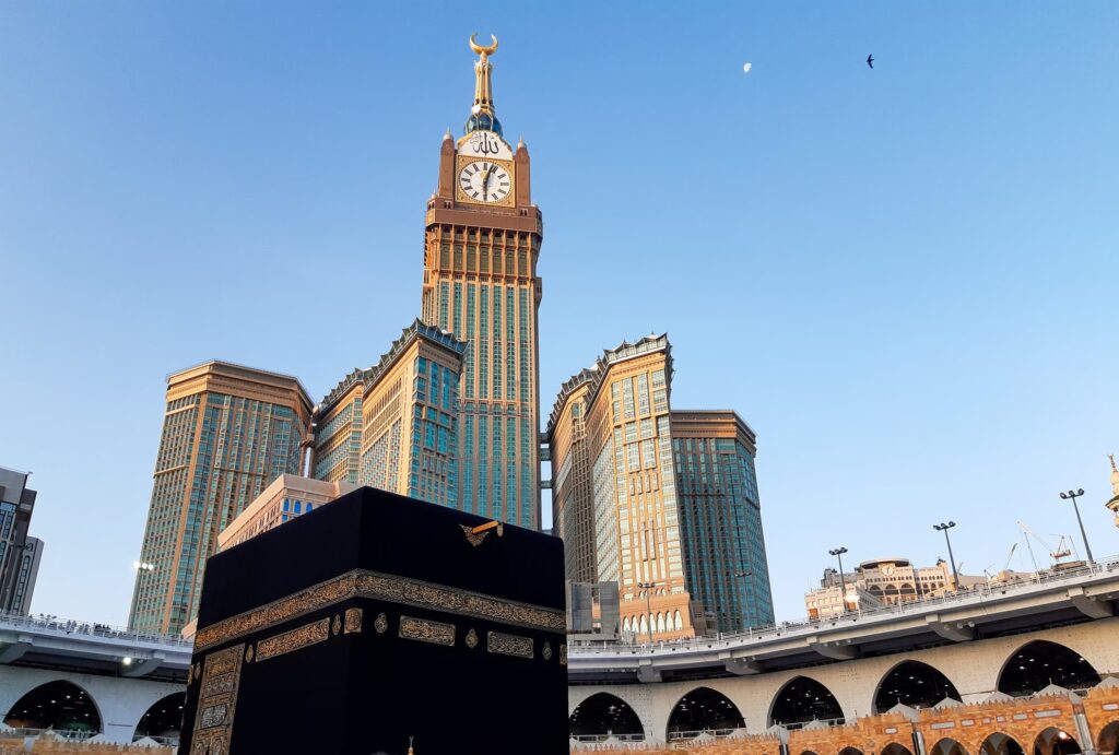 The tallest clock tower in the world is in Saudi Arabia: the 601 m Makkah Clock Royal Tower