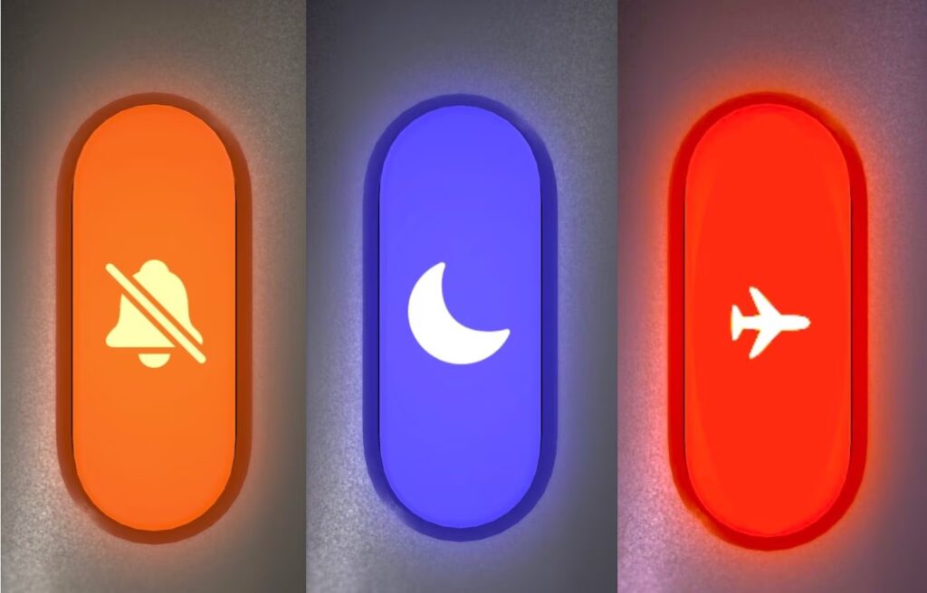 Difference between silent, do not disturb and airplane mode for calls and network: The latter saves battery