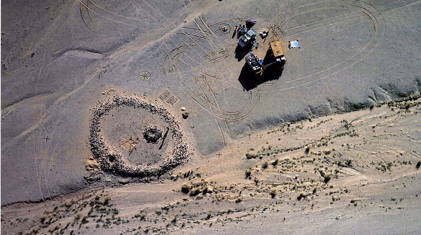 280 monumental tombs found in the Atbai desert: stone circles dated between the 5th and 4th millennium BC