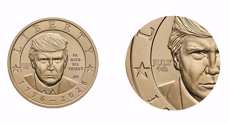 The US Mint mints the 1 dollar coin with Trump, President in office: how much it costs and how it is made