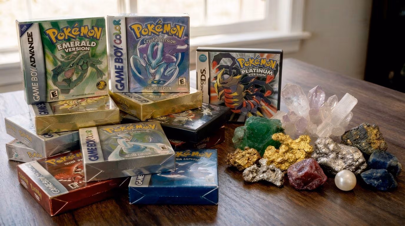 The science behind Pokémon game names gold, silver or ruby: from metals to precious stones