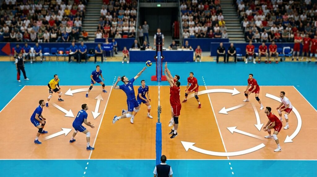 Setter, libero, opposite: the key roles in volleyball explained by geometry