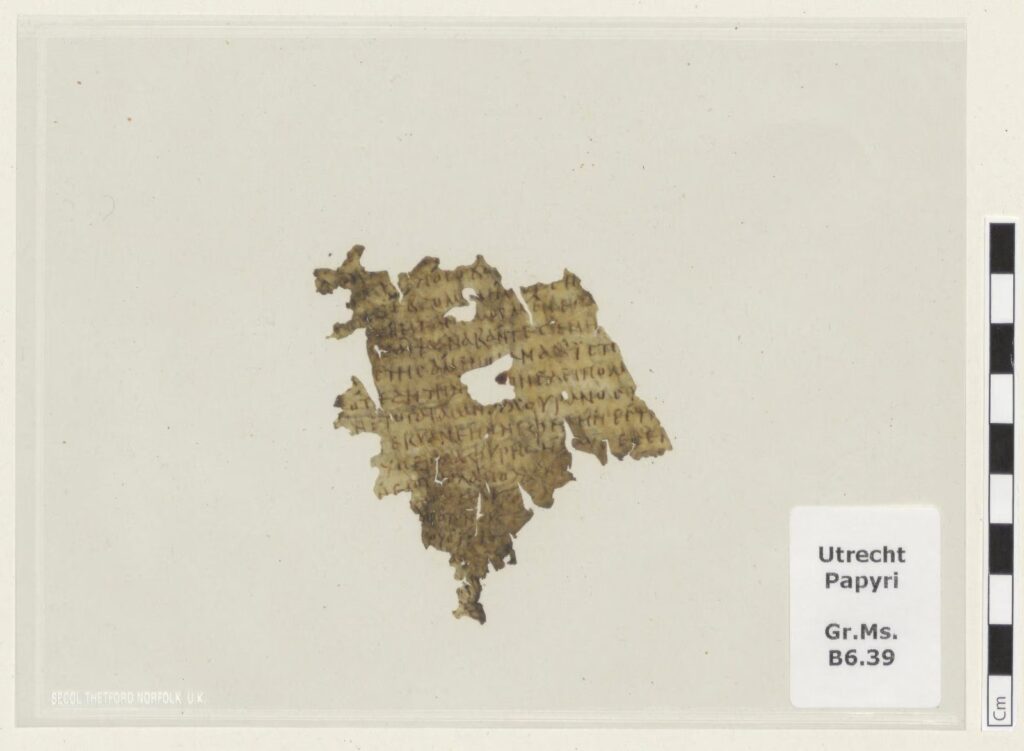A fragment of the 4th century Odyssey discovered in Utrecht: Helios discovers what Ulysses' fleet did
