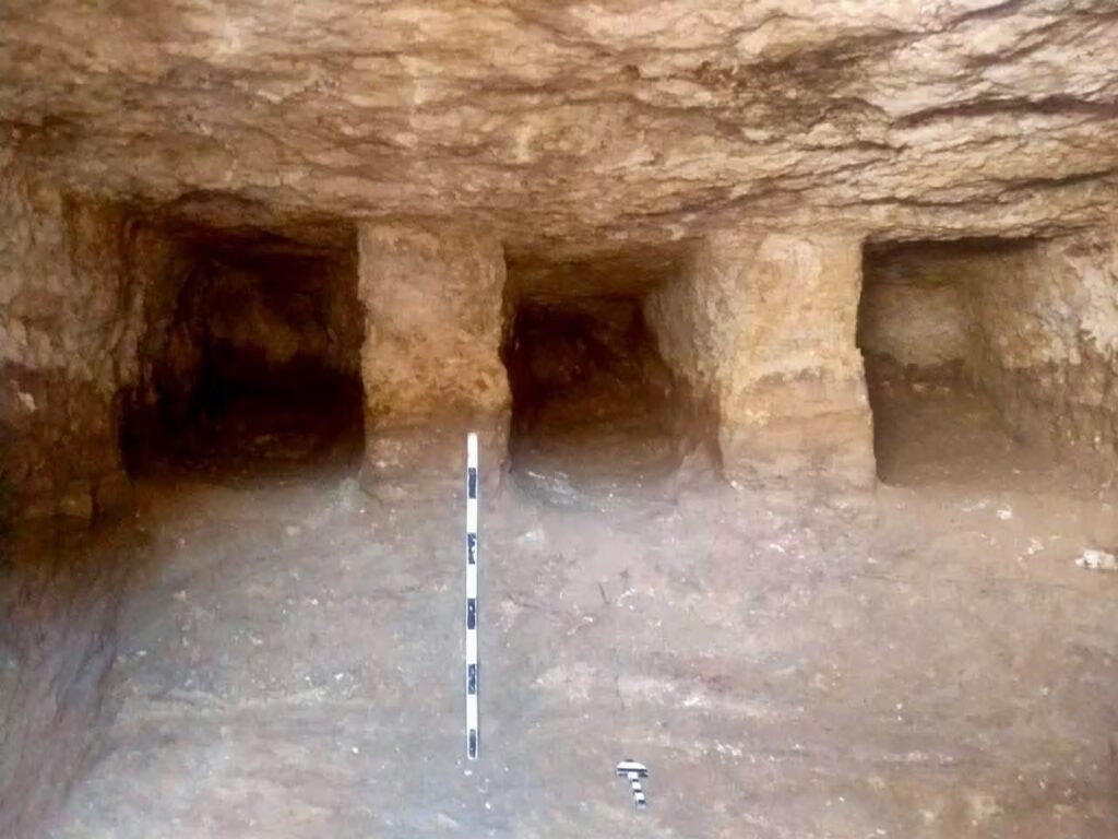 Rock-cut tombs discovered at Tel al-Yehuda beneath a Roman military camp in Egypt