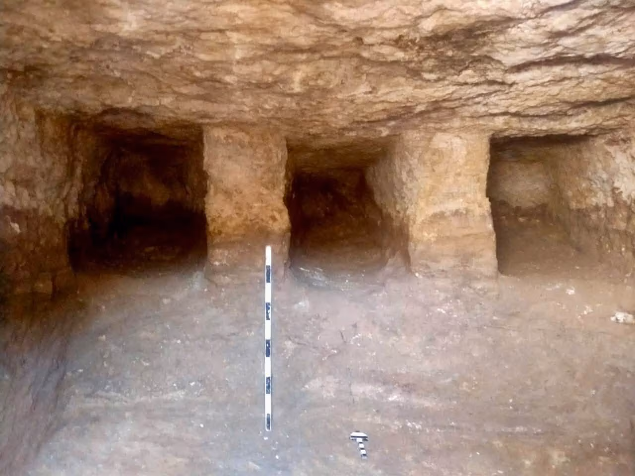 Rock-cut tombs discovered at Tel al-Yehuda beneath a Roman military camp in Egypt