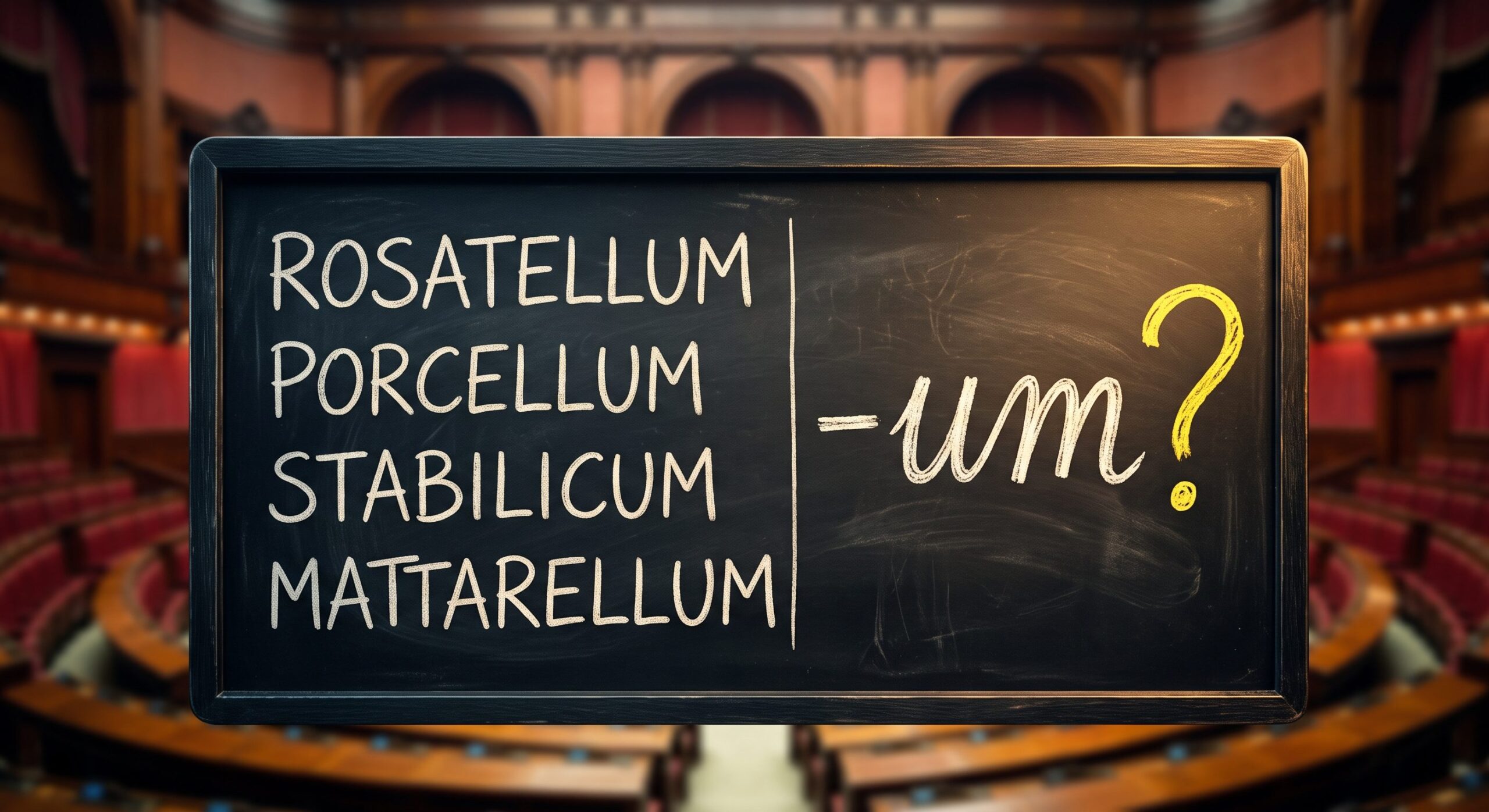Rosatellum, Mattarellum, Stabilicum: why electoral laws have names ending in -um