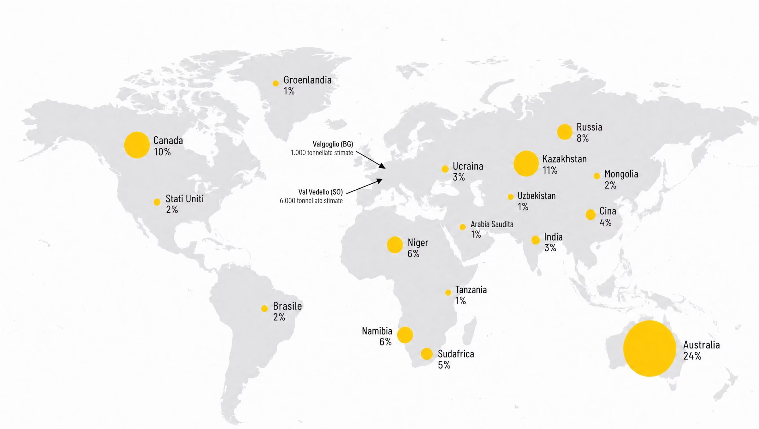 Uranium in Italy: where the deposits are and why we should still import it for nuclear power