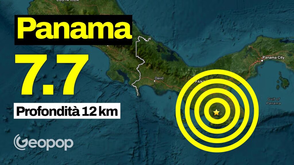 Earthquake in Panama measuring 7.7: panic in the capital, tsunami warning issued