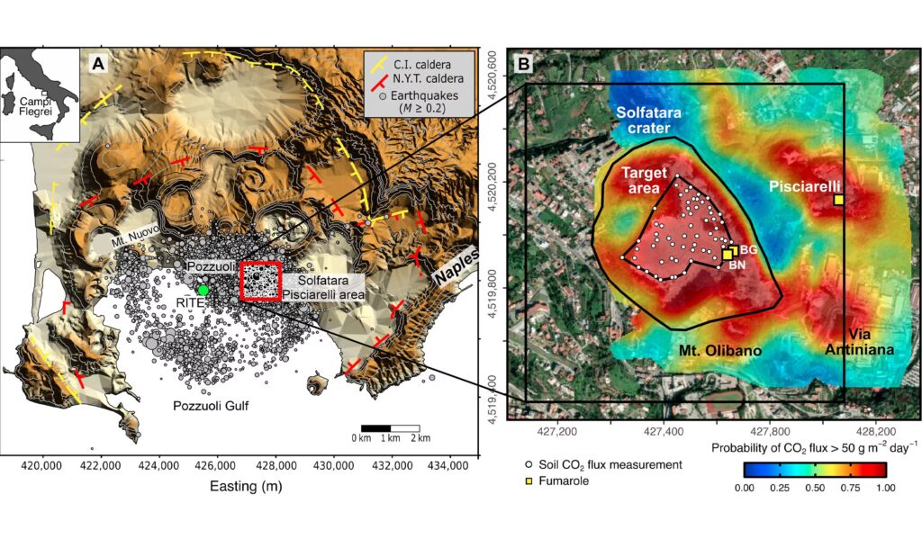 The new INGV study on the raising of the Campi Flegrei and the relationship with CO2 emissions