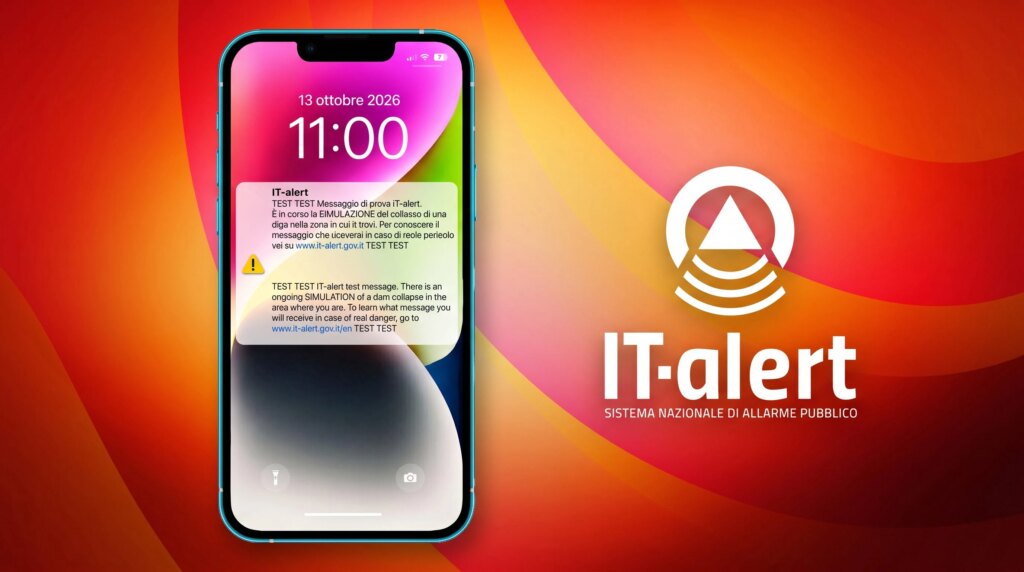 New IT-Alert test today in Trentino and Lombardy due to dam collapse: where and when the alarm will sound
