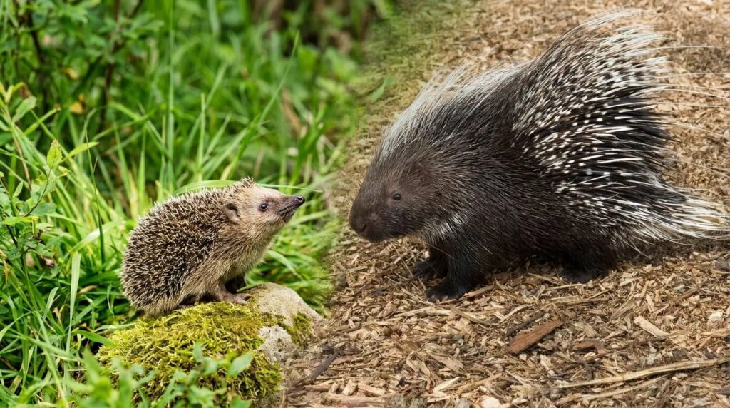 What differences are there between hedgehogs and porcupines: how to recognize the two mammals by their quills