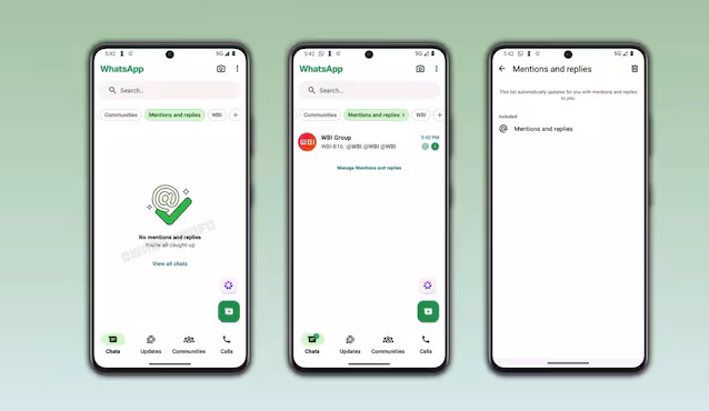 WhatsApp mention filter.