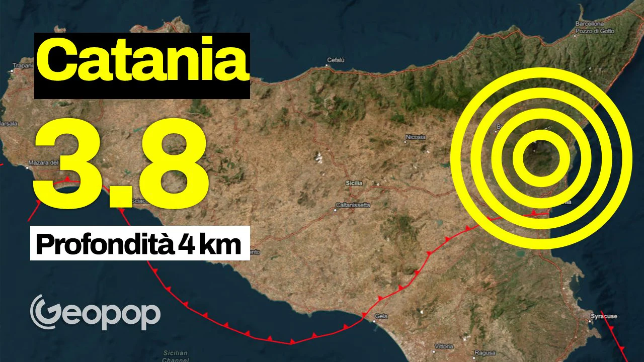 Md3.8 earthquake in the province of Catania, epicenter in Milo: shock felt as far as Taormina