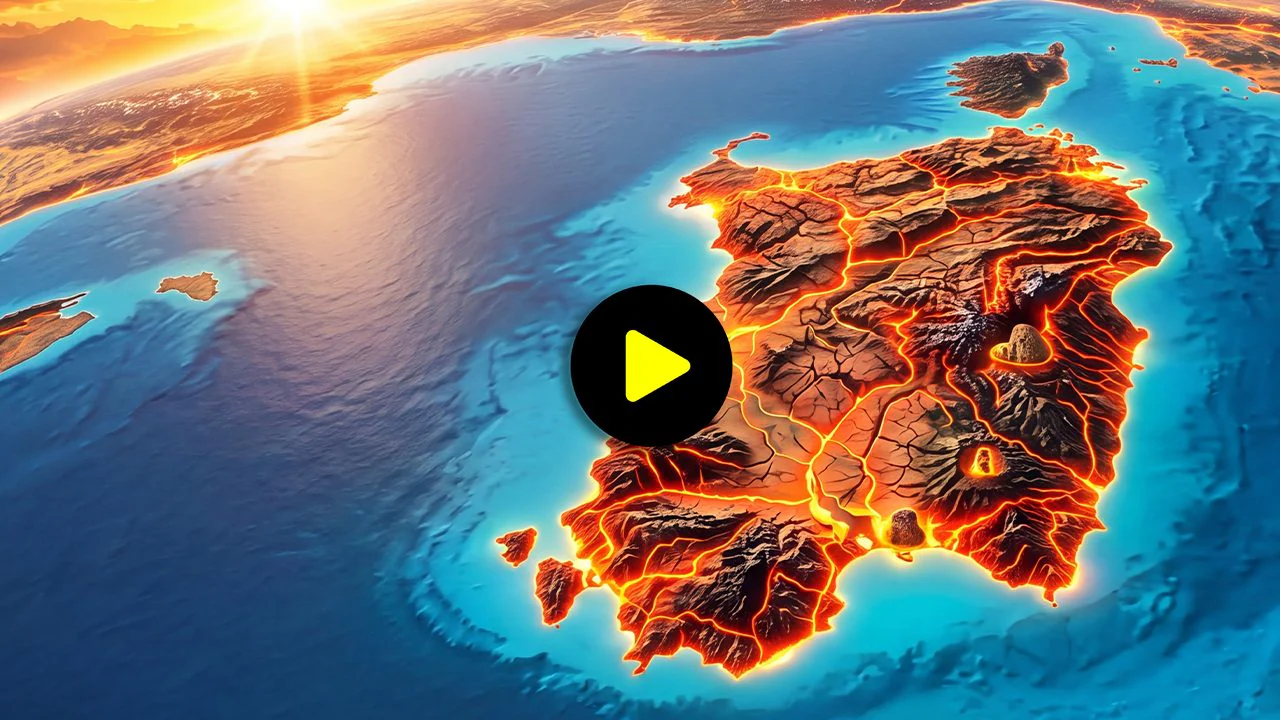 Sardinia was not attached to Italy: the geological origin, the volcanoes and the 90° rotation