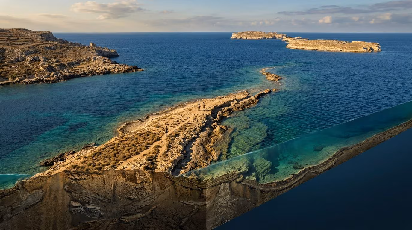 Sicily and Malta could be reached on foot: the land bridge submerged 22,000 years ago was rebuilt