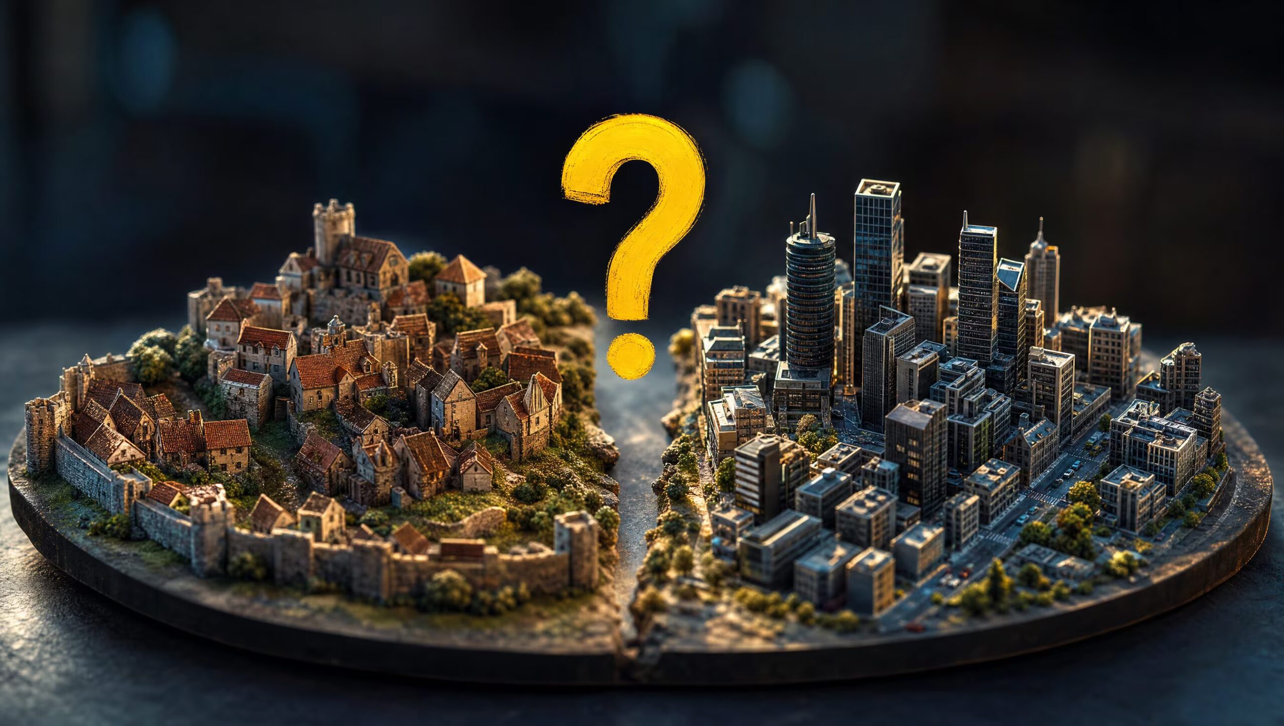 What is the difference between village, municipality, town and city: the name depends on history or bureaucracy